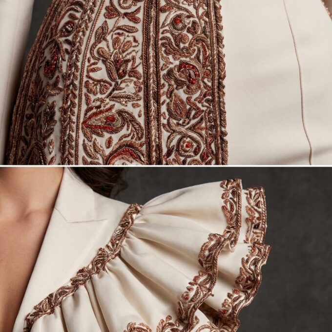 Velvet Nude Royale Abaya